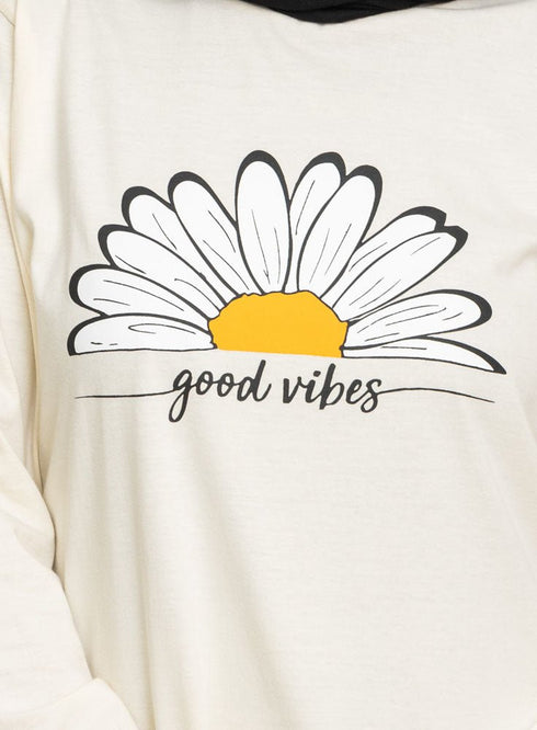 Creamy Printed Long - Sleeve Design 18 - Khotwh